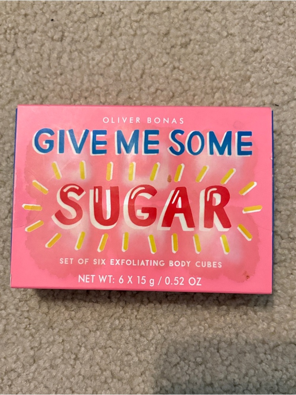 5 for $25 item 🌸 Oliver Bonas "Give Me Some Sugar" Exfoliating Body Cubes